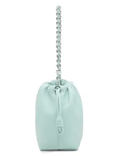 LOEWE Women's Flamenco Chain Leather Shoulder Bag - Frozen | Thumbnail 4 LOEWE Women's Flamenco Chain Leather Shoulder Bag - Frozen | Thumbnail 4