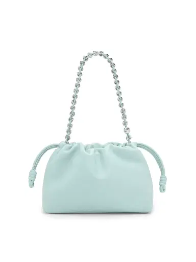 LOEWE Women's Flamenco Chain Leather Shoulder Bag - Frozen | Thumbnail 5 LOEWE Women's Flamenco Chain Leather Shoulder Bag - Frozen | Thumbnail 5