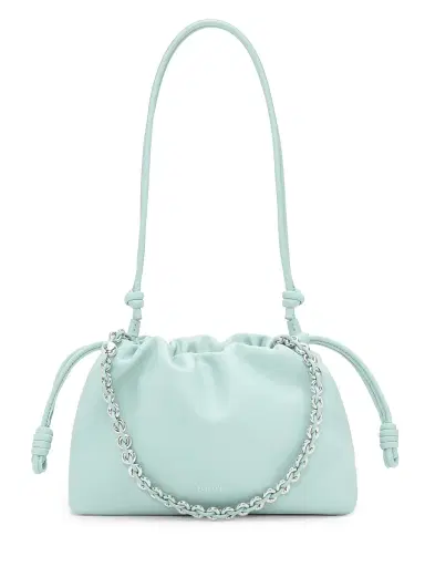 LOEWE Women's Flamenco Chain Leather Shoulder Bag - Frozen | Thumbnail 6 LOEWE Women's Flamenco Chain Leather Shoulder Bag - Frozen | Thumbnail 6