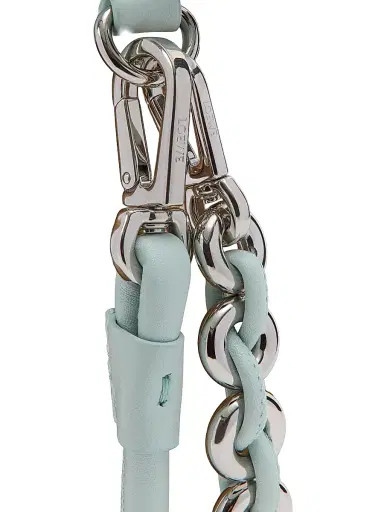 LOEWE Women's Flamenco Chain Leather Shoulder Bag - Frozen | Thumbnail 9 LOEWE Women's Flamenco Chain Leather Shoulder Bag - Frozen | Thumbnail 9