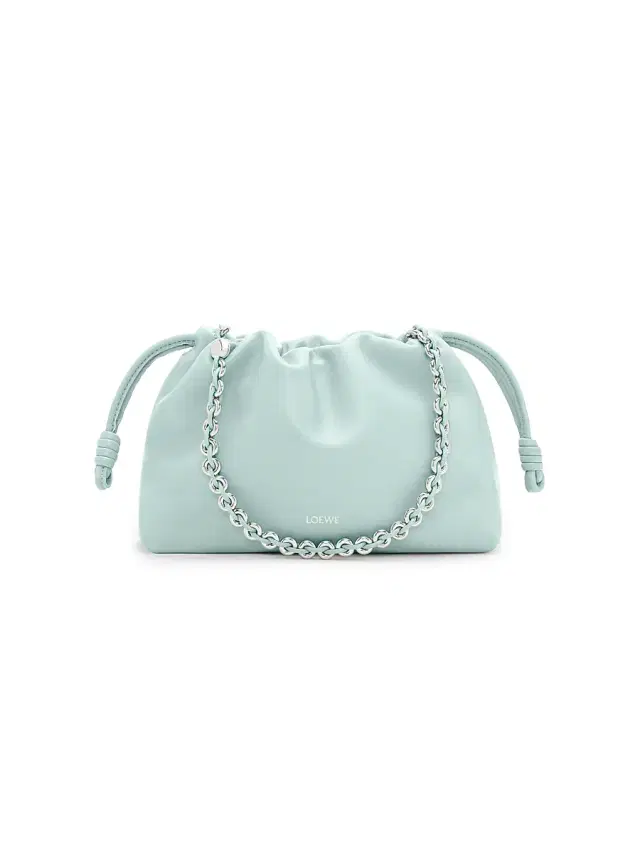LOEWE Women's Flamenco Chain Leather Shoulder Bag - Frozen
