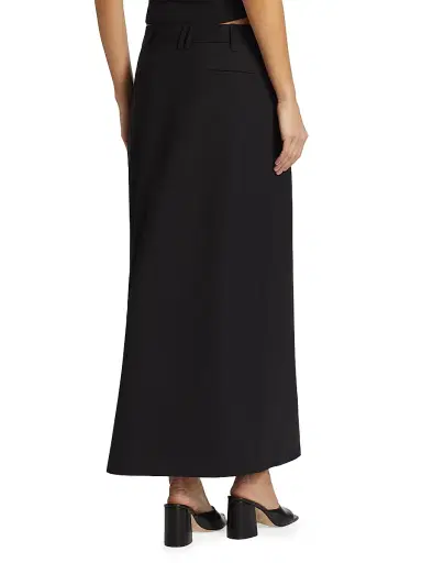 SIR. Women's Leonardo Belted Midi-Skirt - Black | Thumbnail 5 SIR. Women's Leonardo Belted Midi-Skirt - Black | Thumbnail 5