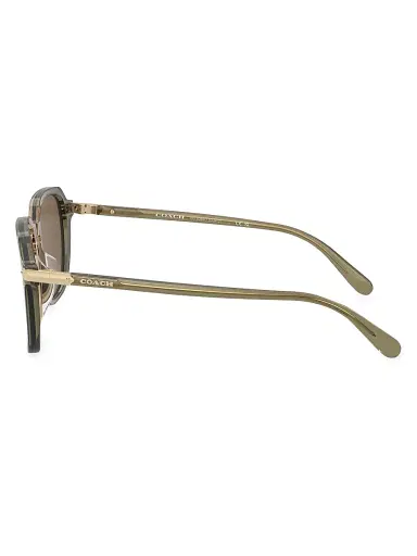 COACH Men's HC8383U 55MM Semi-Metal Sunglasses - Green | Thumbnail 4 COACH Men's HC8383U 55MM Semi-Metal Sunglasses - Green | Thumbnail 4