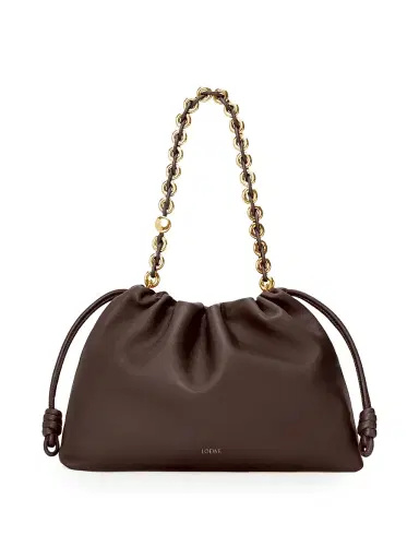 LOEWE Women's Flamenco Leather Shoulder Bag - Dark Chestnut | Thumbnail 4 LOEWE Women's Flamenco Leather Shoulder Bag - Dark Chestnut | Thumbnail 4