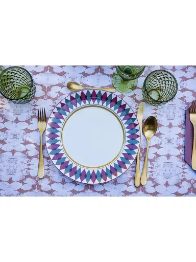 The Lino Armonia Dinner Plate 4-Piece Set - Red | Thumbnail 6 The Lino Armonia Dinner Plate 4-Piece Set - Red | Thumbnail 6