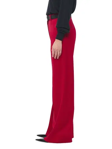Another Tomorrow Women's Wool-Blend Suiting Trousers - Navy | Thumbnail 4 Another Tomorrow Women's Wool-Blend Suiting Trousers - Navy | Thumbnail 4