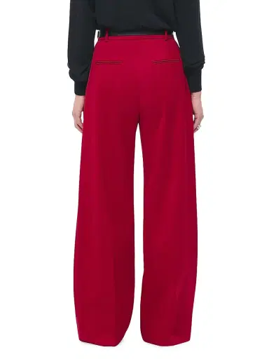 Another Tomorrow Women's Wool-Blend Suiting Trousers - Navy | Thumbnail 5 Another Tomorrow Women's Wool-Blend Suiting Trousers - Navy | Thumbnail 5