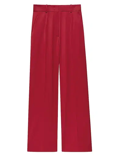 Another Tomorrow Women's Wool-Blend Suiting Trousers - Navy | Thumbnail 1 Another Tomorrow Women's Wool-Blend Suiting Trousers - Navy | Thumbnail 1