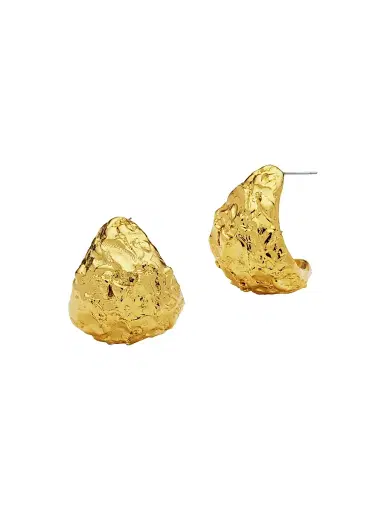 Amber Sceats Women's Zagora Grande Florie 24K-Gold-Plated Hoop Earrings - Yellow Gold | Thumbnail 4 Amber Sceats Women's Zagora Grande Florie 24K-Gold-Plated Hoop Earrings - Yellow Gold | Thumbnail 4