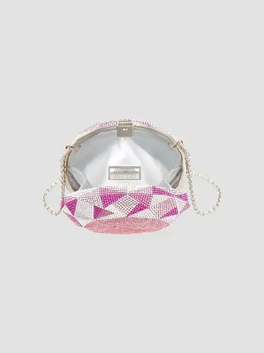 Judith Leiber Couture Women's Diamond Crystal Clutch - Light Rose | Thumbnail 2 Judith Leiber Couture Women's Diamond Crystal Clutch - Light Rose | Thumbnail 2