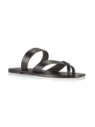 A.Emery Women's Carter Leather Slip-On Sandals - Black | Thumbnail 2 A.Emery Women's Carter Leather Slip-On Sandals - Black | Thumbnail 2