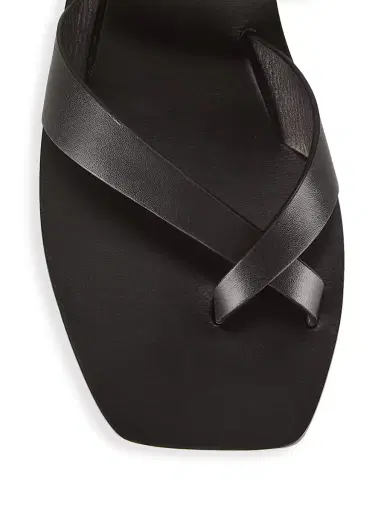 A.Emery Women's Carter Leather Slip-On Sandals - Black | Thumbnail 4 A.Emery Women's Carter Leather Slip-On Sandals - Black | Thumbnail 4