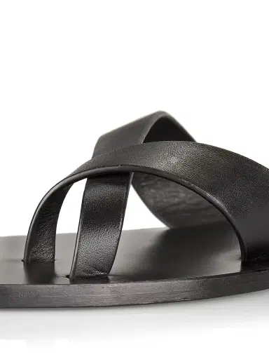 A.Emery Women's Carter Leather Slip-On Sandals - Black | Thumbnail 6 A.Emery Women's Carter Leather Slip-On Sandals - Black | Thumbnail 6