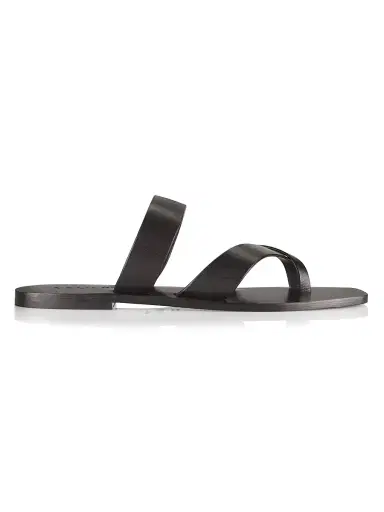 A.Emery Women's Carter Leather Slip-On Sandals - Black | Thumbnail 1 A.Emery Women's Carter Leather Slip-On Sandals - Black | Thumbnail 1