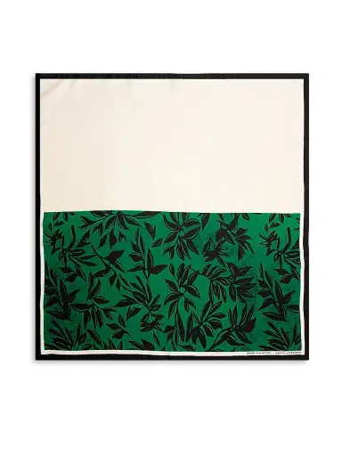 Dries Van Noten Women's Santal Greenery Silk Foulard Scarf - Santal Greenery | Thumbnail 1 Dries Van Noten Women's Santal Greenery Silk Foulard Scarf - Santal Greenery | Thumbnail 1