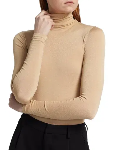 Wolford Women's Colorado Turtleneck Bodysuit - Cafe Au Lait | Thumbnail 7 Wolford Women's Colorado Turtleneck Bodysuit - Cafe Au Lait | Thumbnail 7