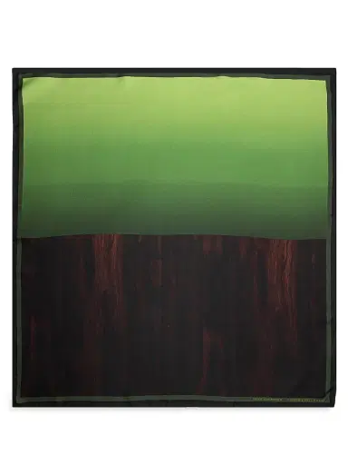 Dries Van Noten Women's Foulard Cannabis Patchouli Silk Scarf - Cannabis Patch | Thumbnail 1 Dries Van Noten Women's Foulard Cannabis Patchouli Silk Scarf - Cannabis Patch | Thumbnail 1