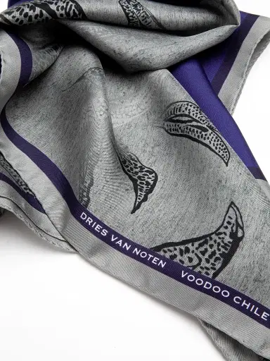 Dries Van Noten Women's Foulard Voodoo Chile Silk Scarf - Voodoo Chile | Thumbnail 2 Dries Van Noten Women's Foulard Voodoo Chile Silk Scarf - Voodoo Chile | Thumbnail 2