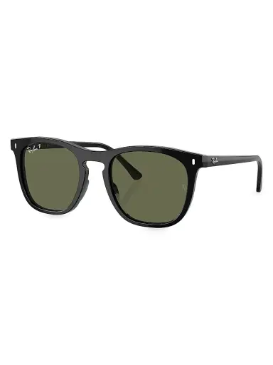 Ray-Ban Men's RB2210 53MM Square Sunglasses - Black Dark Green | Thumbnail 1 Ray-Ban Men's RB2210 53MM Square Sunglasses - Black Dark Green | Thumbnail 1