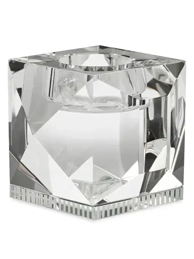 Reflections Copenhagen Ophelia Crystal Tealight Holders, Set of 2 - Silver | Thumbnail 1 Reflections Copenhagen Ophelia Crystal Tealight Holders, Set of 2 - Silver | Thumbnail 1
