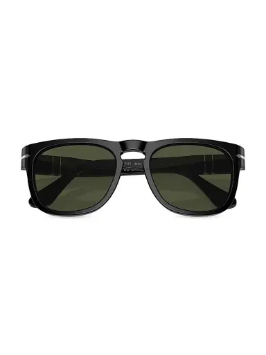 PERSOL Men's 54MM Elio Square Sunglasses - Black | Thumbnail 5 PERSOL Men's 54MM Elio Square Sunglasses - Black | Thumbnail 5