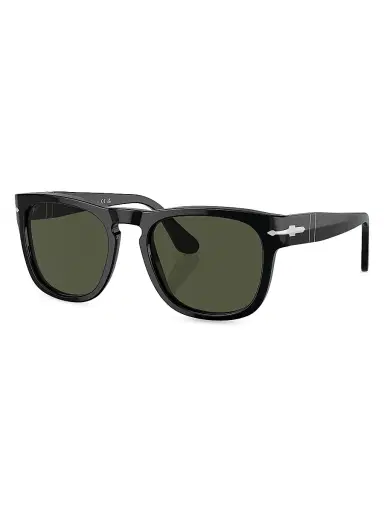 PERSOL Men's 54MM Elio Square Sunglasses - Black | Thumbnail 1 PERSOL Men's 54MM Elio Square Sunglasses - Black | Thumbnail 1