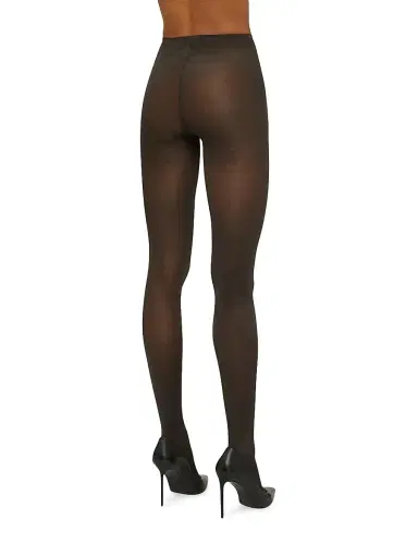 Wolford Women's Satin Opaque 50 Tights - Nearly Black | Thumbnail 2 Wolford Women's Satin Opaque 50 Tights - Nearly Black | Thumbnail 2