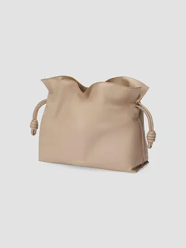 LOEWE Women's Flamenco Leather Clutch - Sand | Thumbnail 2 LOEWE Women's Flamenco Leather Clutch - Sand | Thumbnail 2