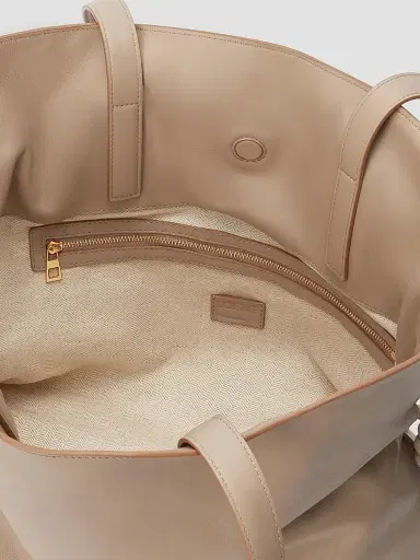 LOEWE Women's Flamenco Leather Clutch - Sand | Thumbnail 5 LOEWE Women's Flamenco Leather Clutch - Sand | Thumbnail 5