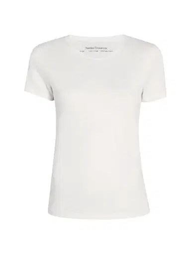 Another Tomorrow Women's Crew Neck Tee - White | Thumbnail 1 Another Tomorrow Women's Crew Neck Tee - White | Thumbnail 1