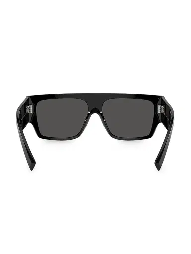 Dolce & Gabbana Men's 56MM Square Sunglasses - Black Dark Grey | Thumbnail 5 Dolce & Gabbana Men's 56MM Square Sunglasses - Black Dark Grey | Thumbnail 5