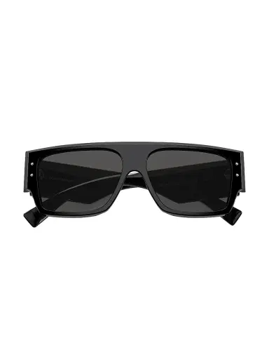 Dolce & Gabbana Men's 56MM Square Sunglasses - Black Dark Grey | Thumbnail 6 Dolce & Gabbana Men's 56MM Square Sunglasses - Black Dark Grey | Thumbnail 6