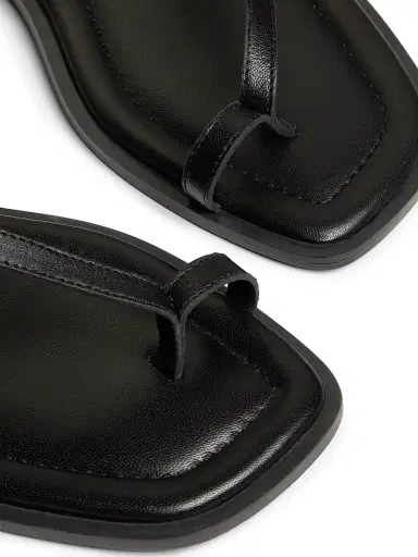 A Emery Women's Pae Sheepskin Leather Sandals - Black | Thumbnail 6 A Emery Women's Pae Sheepskin Leather Sandals - Black | Thumbnail 6