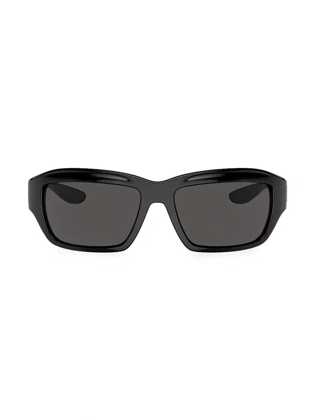 Men's 59MM Rectangular Sunglasses - Black Men's 59MM Rectangular Sunglasses - Black