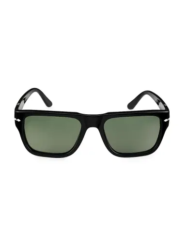PERSOL Men's 57MM Oversized Square Sunglasses - Black Dark Grey | Thumbnail 2 PERSOL Men's 57MM Oversized Square Sunglasses - Black Dark Grey | Thumbnail 2