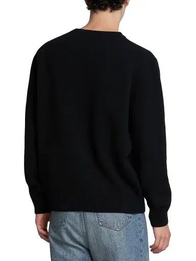 Loewe Men's Logo Wool Crewneck Sweater - Black - Size XXL | Thumbnail 5 Loewe Men's Logo Wool Crewneck Sweater - Black - Size XXL | Thumbnail 5