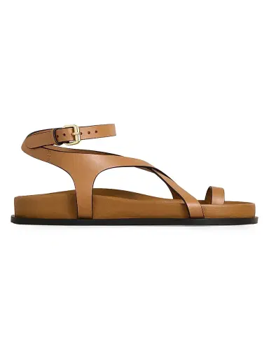A Emery Women's Jalen Slim Leather Sandals - Deep Tan - Size 6 | Thumbnail 1 A Emery Women's Jalen Slim Leather Sandals - Deep Tan - Size 6 | Thumbnail 1