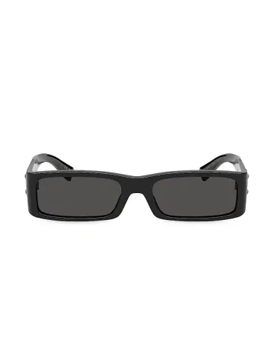 Dolce & Gabbana Men's 55MM Acetate Rectangular Sunglasses - Black | Thumbnail 2 Dolce & Gabbana Men's 55MM Acetate Rectangular Sunglasses - Black | Thumbnail 2