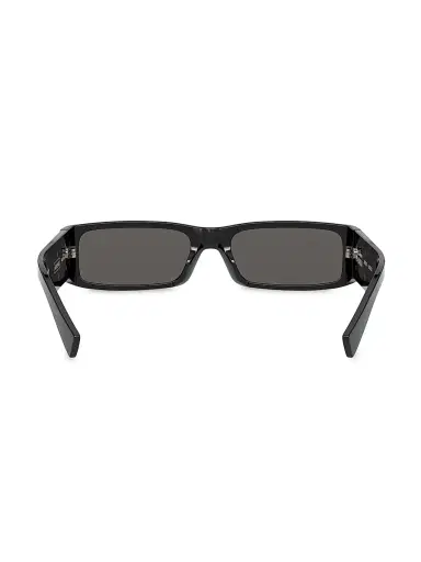 Dolce & Gabbana Men's 55MM Acetate Rectangular Sunglasses - Black | Thumbnail 5 Dolce & Gabbana Men's 55MM Acetate Rectangular Sunglasses - Black | Thumbnail 5