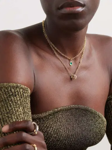 Spinelli Kilcollin Gravity 18-karat Yellow And White Gold Diamond Necklace | Thumbnail 5 Spinelli Kilcollin Gravity 18-karat Yellow And White Gold Diamond Necklace | Thumbnail 5