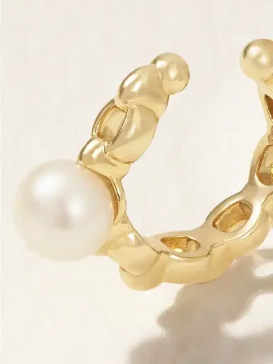 Mizuki Sea Of Beauty 14-karat Gold Pearl Ear Cuff | Thumbnail 3 Mizuki Sea Of Beauty 14-karat Gold Pearl Ear Cuff | Thumbnail 3