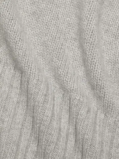 Michael Kors Collection Women's Cashmere Tunic Sweater - Pearl Melange | Thumbnail 6 Michael Kors Collection Women's Cashmere Tunic Sweater - Pearl Melange | Thumbnail 6