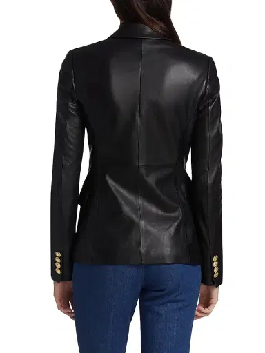 DEREK LAM 10 CROSBY Women's Franklin Double-Breasted Leather Jacket | Thumbnail 5 DEREK LAM 10 CROSBY Women's Franklin Double-Breasted Leather Jacket | Thumbnail 5