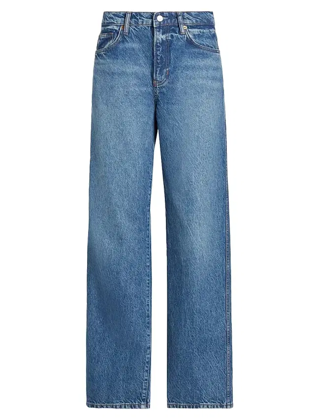 Women's Val 90s Mid-Rise Straight-Leg Jeans - Pelican Women's Val 90s Mid-Rise Straight-Leg Jeans - Pelican
