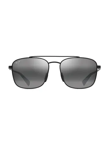 Maui Jim Men's Piwai AF 58MM Square Sunglasses - Matte Black Grey | Thumbnail 2 Maui Jim Men's Piwai AF 58MM Square Sunglasses - Matte Black Grey | Thumbnail 2