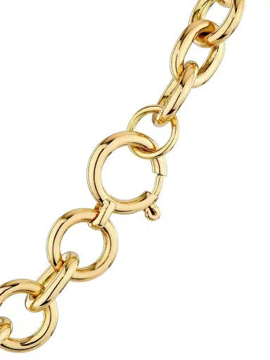 Foundrae Women's Vivacity 18K Yellow & White Gold & 0.15 TCW Diamond Midsize Mixed Link Necklace - Yellow Gold | Thumbnail 5 Foundrae Women's Vivacity 18K Yellow & White Gold & 0.15 TCW Diamond Midsize Mixed Link Necklace - Yellow Gold | Thumbnail 5