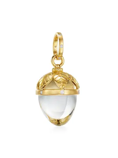 Temple St. Clair Women's Florence86 Arcadia 18K Yellow Gold, Crystal & 0.23 TCW Diamond Amulet - Yellow Gold | Thumbnail 1 Temple St. Clair Women's Florence86 Arcadia 18K Yellow Gold, Crystal & 0.23 TCW Diamond Amulet - Yellow Gold | Thumbnail 1