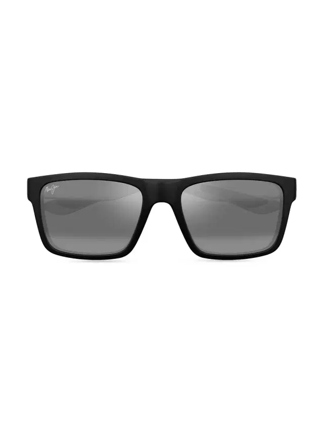 Men's Elua The Flats 57MM Rectangular Sunglasses - Grey Matte Black Men's Elua The Flats 57MM Rectangular Sunglasses - Grey Matte Black