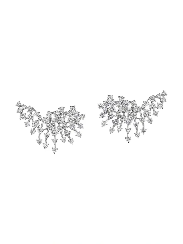 Women's Luminus 18K White Gold & 3.99 TCW Diamond Earrings - White Gold Women's Luminus 18K White Gold & 3.99 TCW Diamond Earrings - White Gold