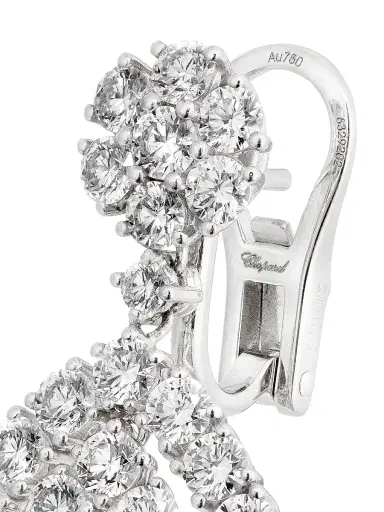 Chopard Women's L'Heure Du Diamant 18K White Gold & 6.75 TCW Diamond Teardrop Earrings - White Gold | Thumbnail 3 Chopard Women's L'Heure Du Diamant 18K White Gold & 6.75 TCW Diamond Teardrop Earrings - White Gold | Thumbnail 3
